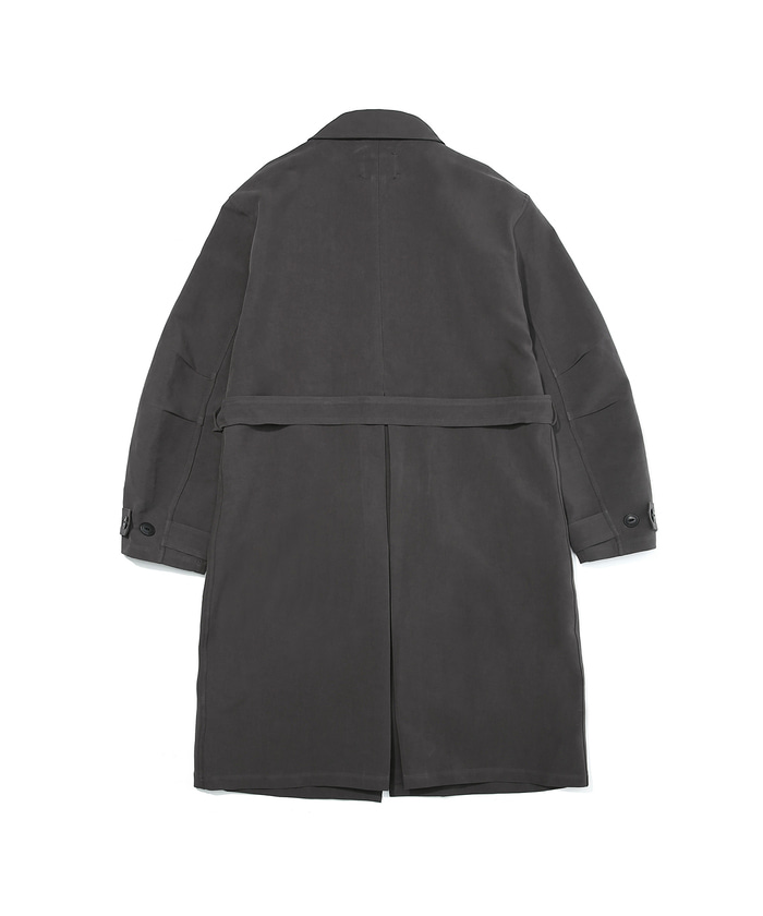 Single Cotton French Rider Coat Charcoal