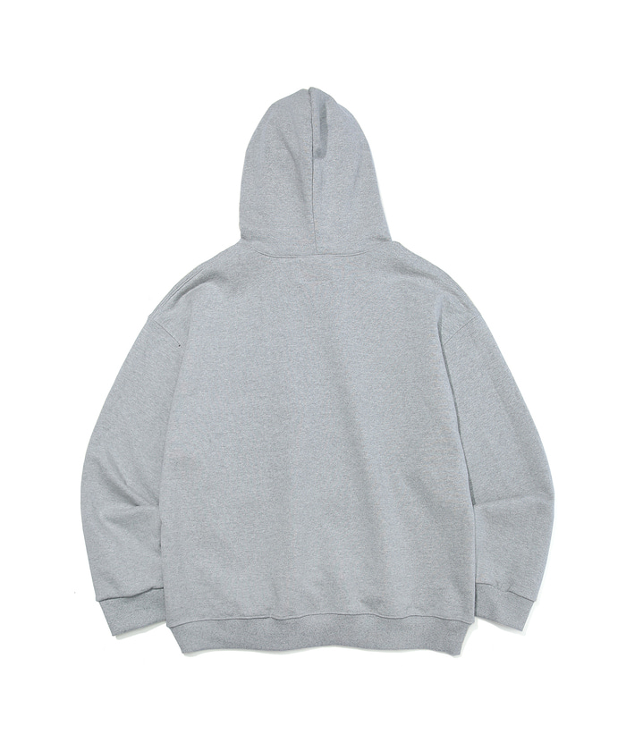Patch Logo Hippie Hoodie Gray