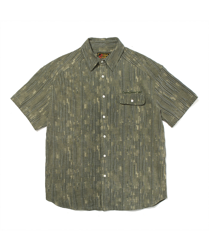 Ogarpian Texture Over Shirt Khaki