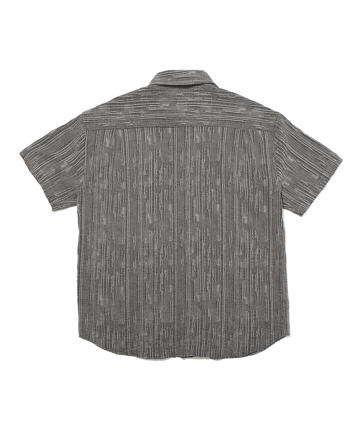 Ogarpian Texture Over Shirt Charcoal