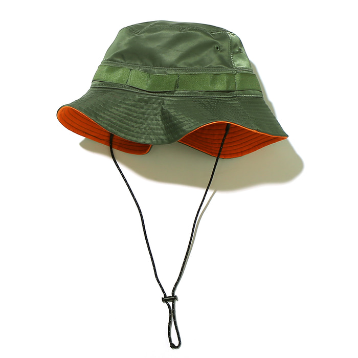 Nylon Bucket Hat Olive