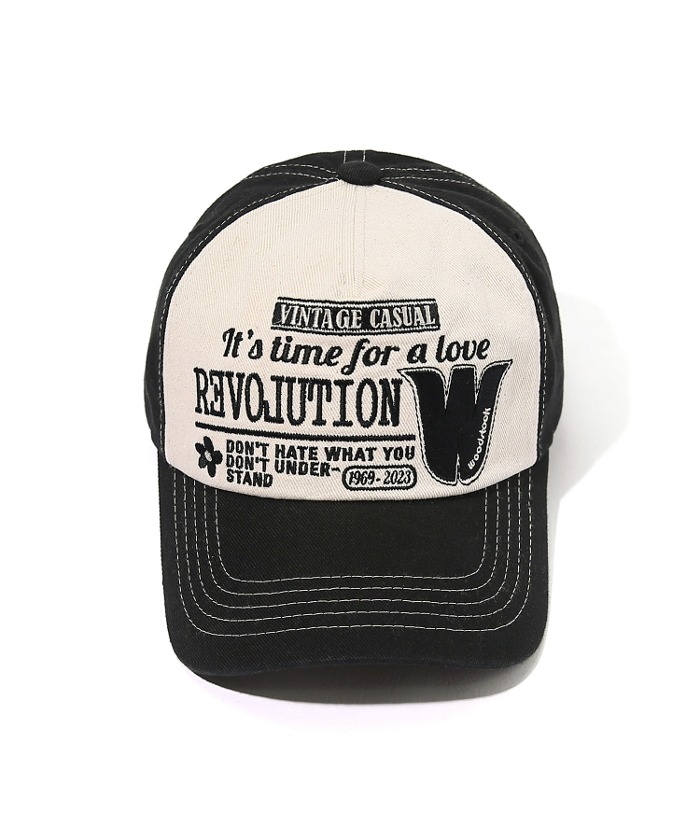 Revolution 5-Pannel Cap Black